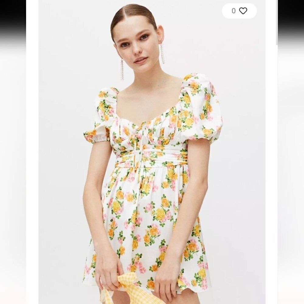 For love and lemons Emma mini dress medium FLAW**